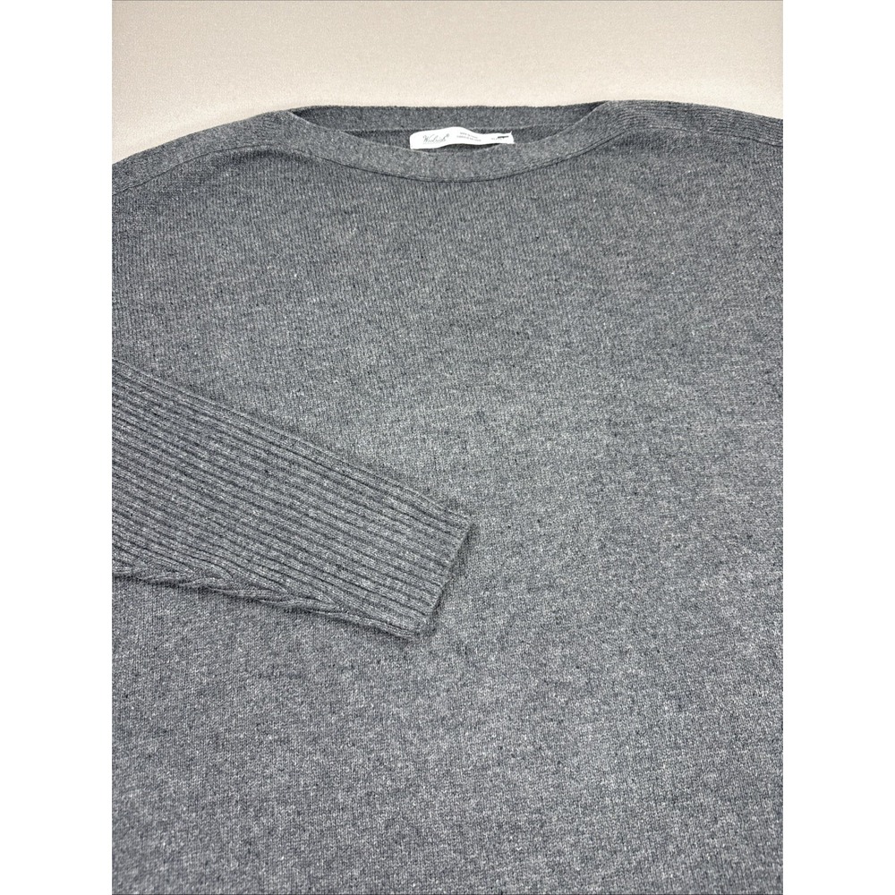 Woolrich Clapshaw Sweater Women's XL Gray Wool Blend Boxy Long Sleeves NWT